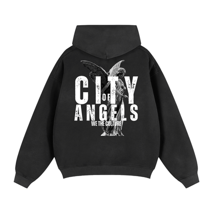 Zip-Through Boxy City Of Angels Hoodie