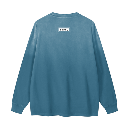 Gradient Vintage Washed Long Sleeve Tee - 270 GSM ODMPOD