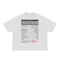 Designer Facts Boxy Tee ODMPOD